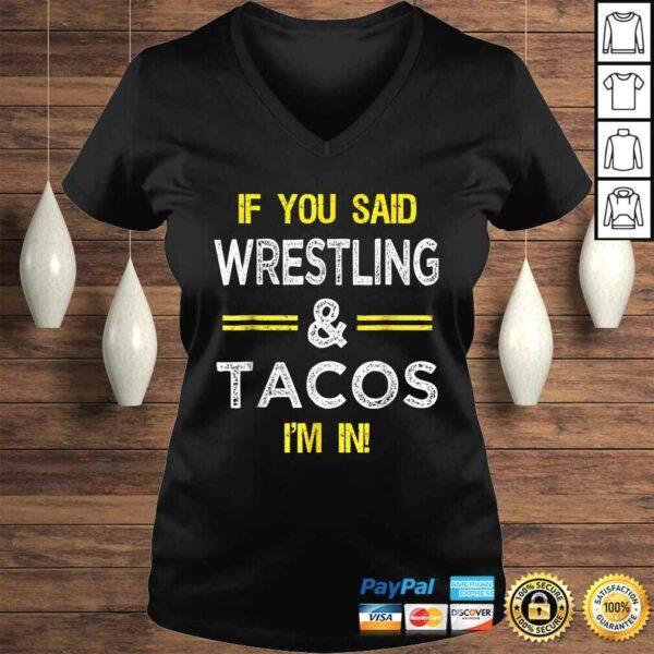 Funny Wrestling And Tacos Novelty Shirt Sports Gift