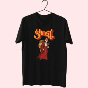 Ghost Greetings From Papa Noel Slim Fit Essentials T Shirt