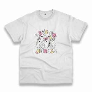 Groovy Let'S Go Ghouls Halloween Ghost Casual T Shirt 3 Groovy LetS Go Ghouls Halloween Ghost Casual T Shirt 4