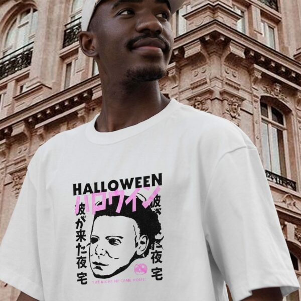 Halloween Japanese Movie Poster Michael Myers Casual T Shirt