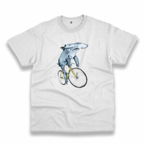 Hammerhead Riding Bicycle Trendy Casual T Shirt Hammerhead Riding Bicycle Trendy Casual T Shirt