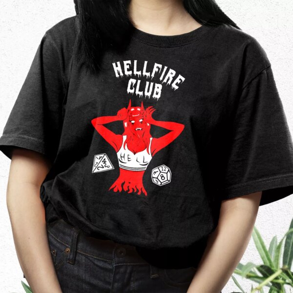 Hellfire Club Devil Stranger Things Casual Trendy T Shirt