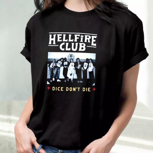 Hellfire Club Dice Don’T Die Casual Trendy T Shirt