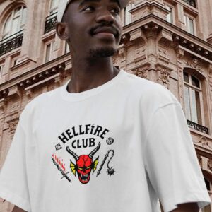 Hellfire Club Stranger Things Casual T Shirt 2 Hellfire Club Stranger Things Casual T Shirt 3