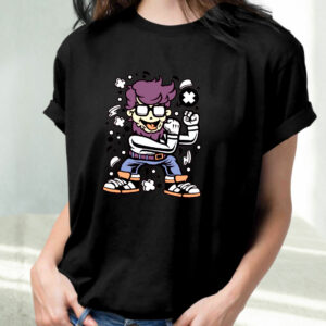 Hipster Fighter Funny Graphic T Shirt 2 Hipster Fighter Funny Graphic T Shirt 3