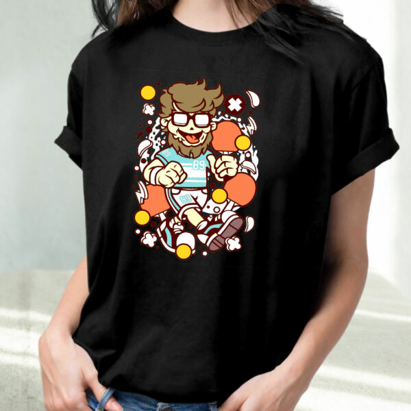 Hipster Ping Pong Funny Graphic T Shirt