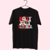 Holly N Jolly Teacher Santa T Shirt Xmas Design