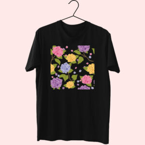 Hydrangea Flower 80S T Shirt Fashion Hydrangea Flower 80S T Shirt Fashion