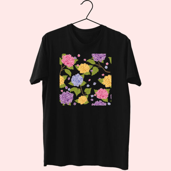 Hydrangea Flower 80S T Shirt Fashion