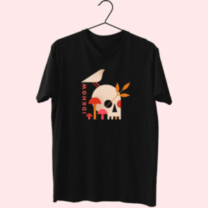 I Don’T Know How But They Found Me Mushroom Skull Essentials T Shirt