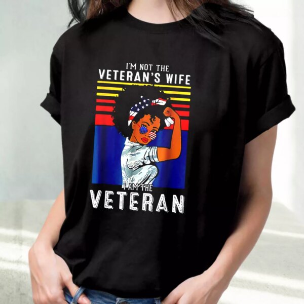 I’M Not The Veteran’S Wife American Flag Vetrerans Day T Shirt