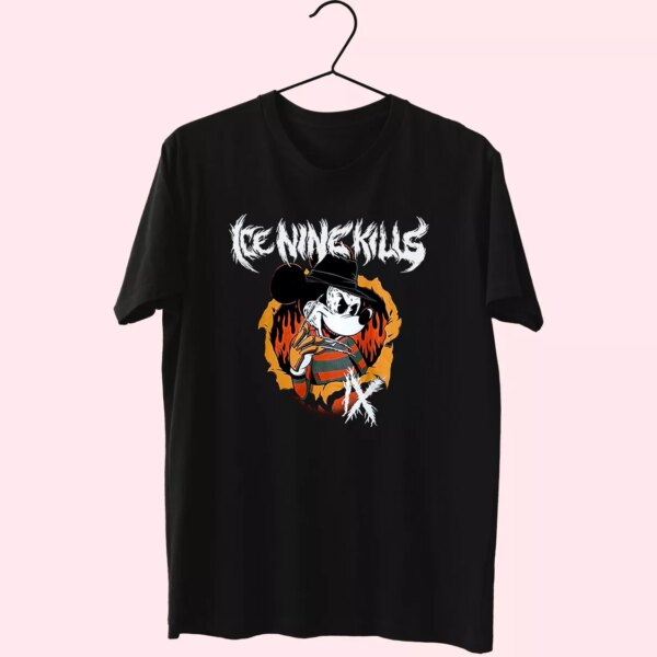 Ice Nine Kills Freddy Krueger Mickey Mouse On Sale Classic 90S T Shirt Style