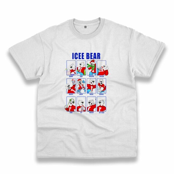 Icee Bear Emotions Face Casual T Shirt