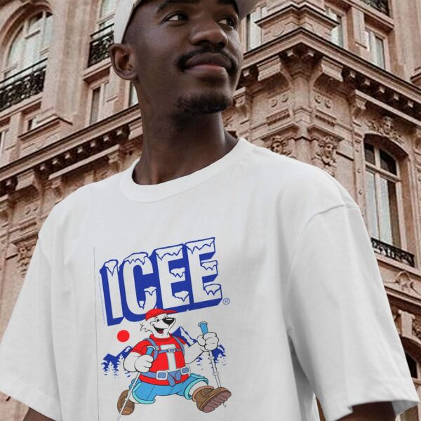 Icee Bear Happy Hiking Casual T Shirt