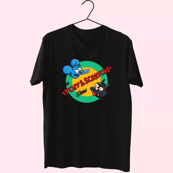 Itchy And Scratchy Show Rocket Cool T Shirt