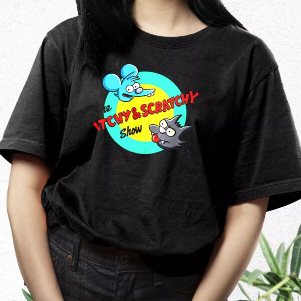 Itchy And Scratchy Show Rocket Cool T Shirt