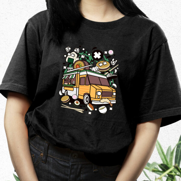 Japanese Food Van Funny Graphic T Shirt