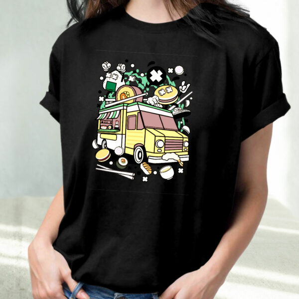 Japanese Food Van Funny Graphic T Shirt