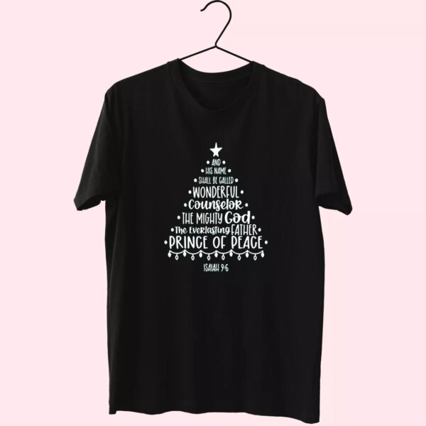 Jesus Quotes Isiah On Bible T Shirt Xmas Design