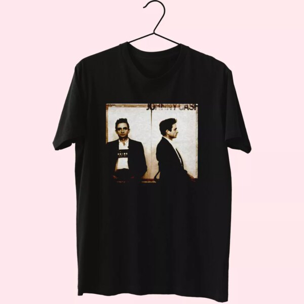 Johnny Cash Mugshot Cool T Shirt