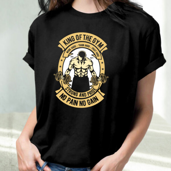 King Of The Gym Funny Graphic T Shirt