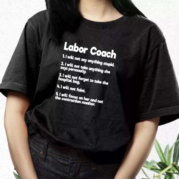 Labor Coach Expecting Dad Rules T Shirt For Dad