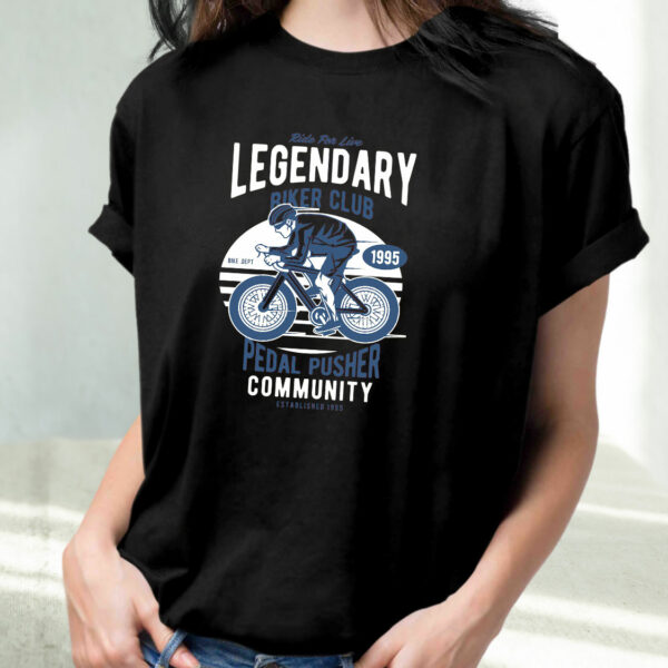 Legendary Biker Club Funny Graphic T Shirt