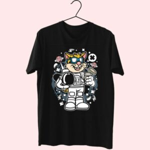 Leopard Astronaut Funny Graphic T Shirt 3 Leopard Astronaut Funny Graphic T Shirt 4