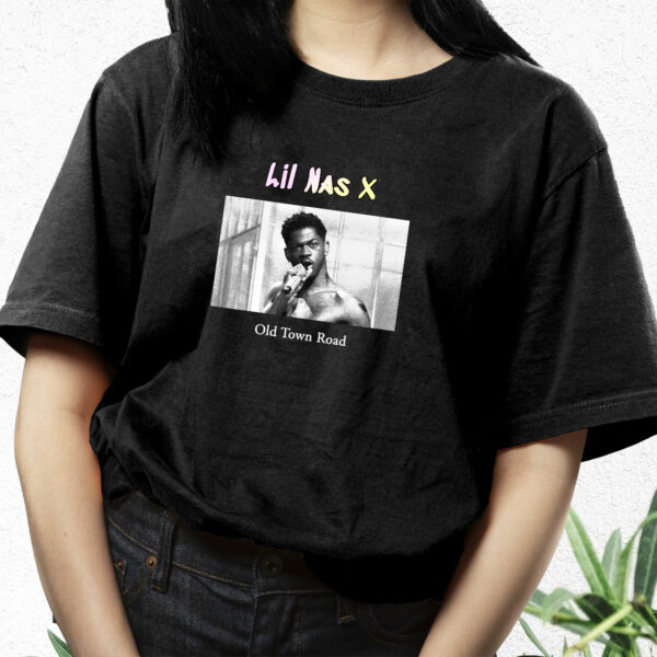 Lil Nas X Old Town Road Hip Hop Rapper T Shirt