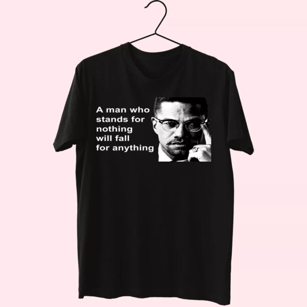 Malcolm X Black Panthers Party Civil Human Rights Classic 90S T Shirt Style