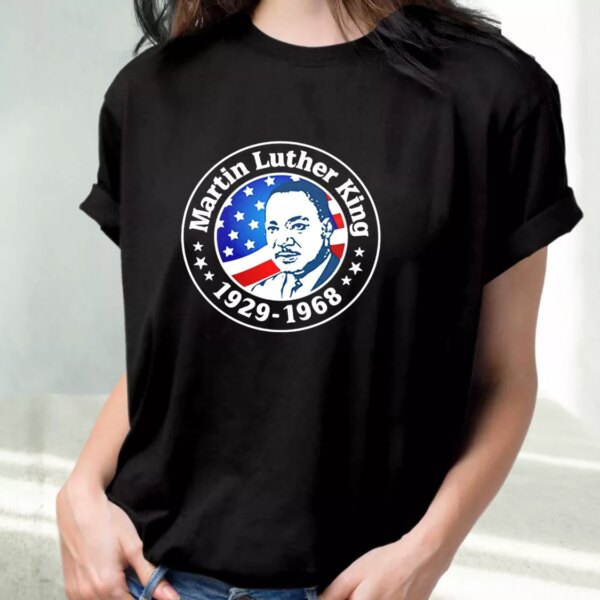 Martin Luther King Jr American Flag Motivational Mlk Day T Shirt