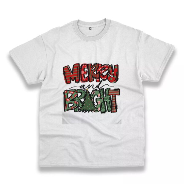 Merry Bright Christmas Trees Funny Christmas T Shirt