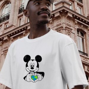 Mickey Holding Earth Casual Earth Day T Shirt 2 Mickey Holding Earth Casual Earth Day T Shirt 3