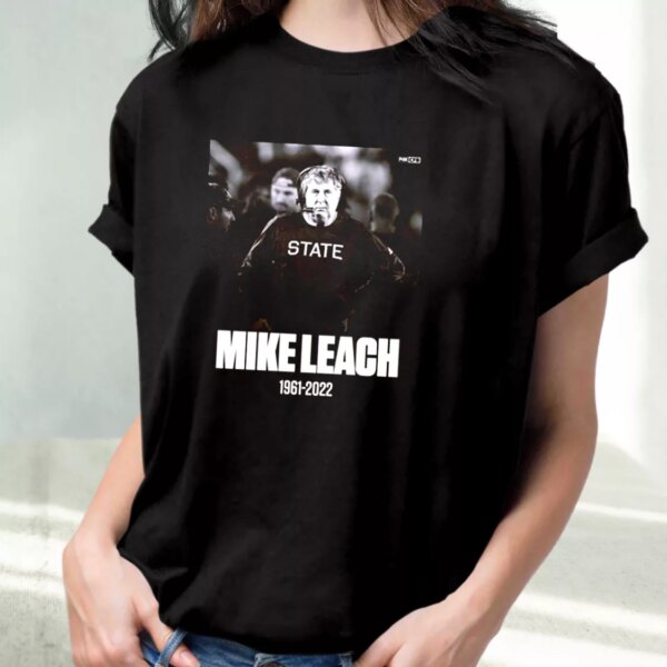 Mississippi State Bulldogs Legend Mike Leach 1961 2022 Casual Trendy T Shirt