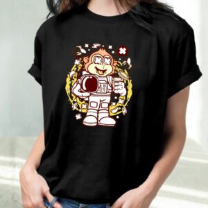 Monkey Astronaut Funny Graphic T Shirt 2 Monkey Astronaut Funny Graphic T Shirt 3