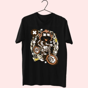 Monkey Downhill Funny Graphic T Shirt Monkey Downhill Funny Graphic T Shirt