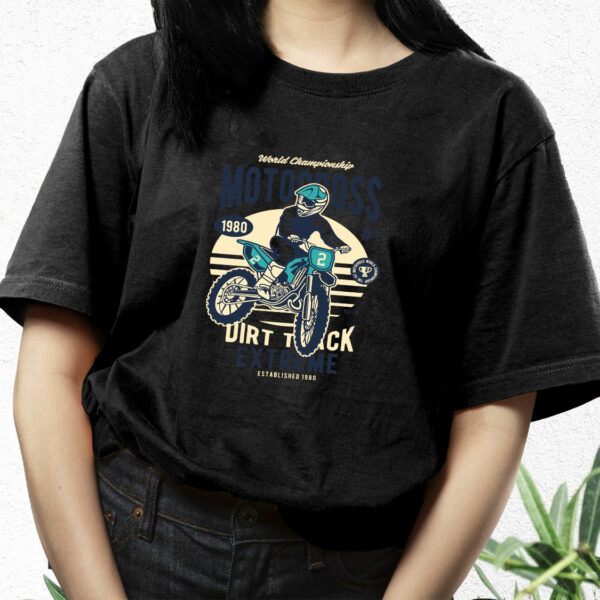 Motocross Extreme Dirt Track Funny Graphic T Shirt