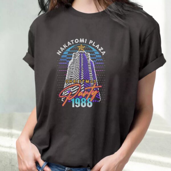 Nakatomi Plaza Christmas Party 1988 T Shirt Xmas Design