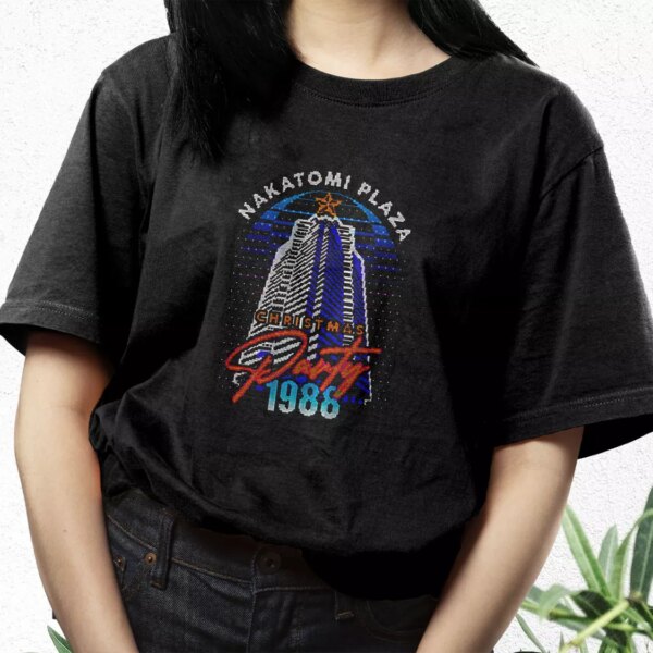 Nakatomi Plaza Christmas Party 1988 T Shirt Xmas Design