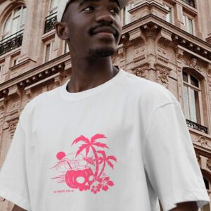 Neff Coconut Skull Vacation Casual T Shirt 2 Neff Coconut Skull Vacation Casual T Shirt 3