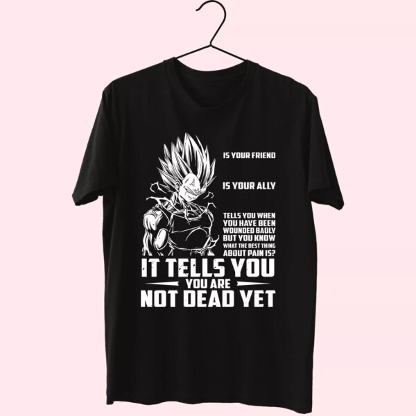 New Dragon Ball Vegeta Pain Quote Classic 90S T Shirt Style