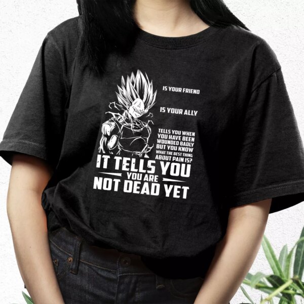 New Dragon Ball Vegeta Pain Quote Classic 90S T Shirt Style