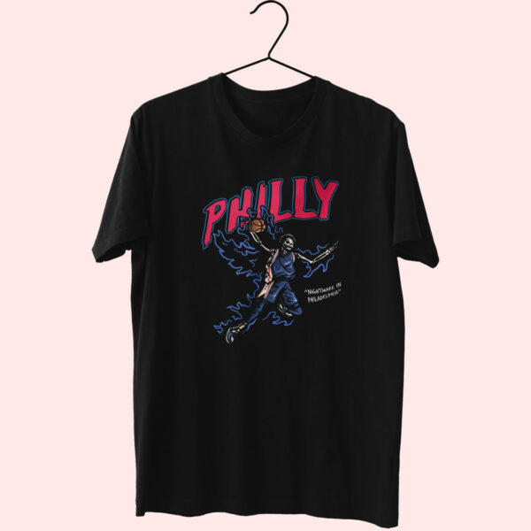 Nightmare In Philadelphia Graphic Bootleg Essentials T Shirt