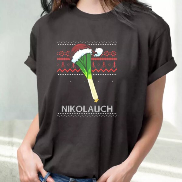 Nikolauch Santa Hat T Shirt Xmas Design