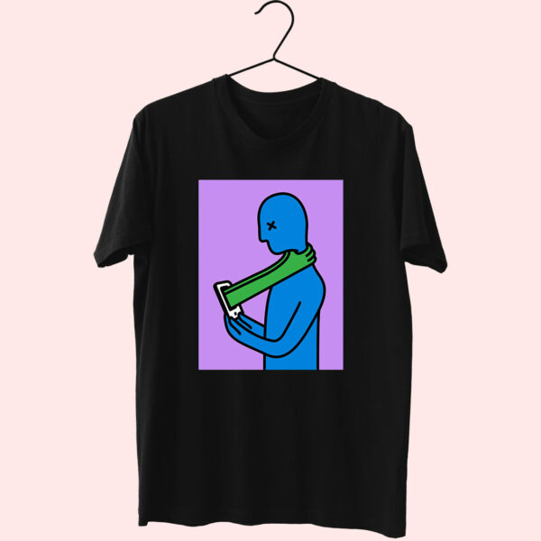 Nomophobia Phone Addiction Vintage 90S 70S T Shirt Outfit