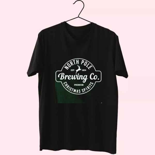 North Pole Brewing Co Christmas Spirits T Shirt Xmas Design