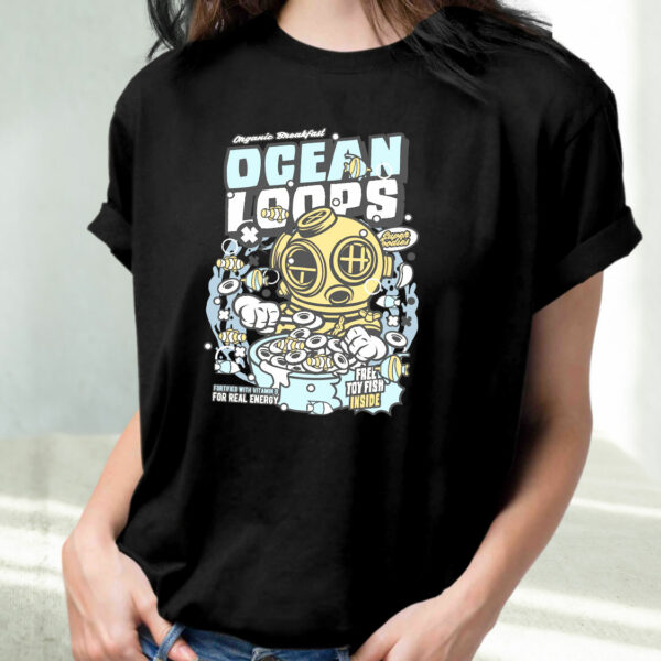 Ocean Loops Funny Graphic T Shirt