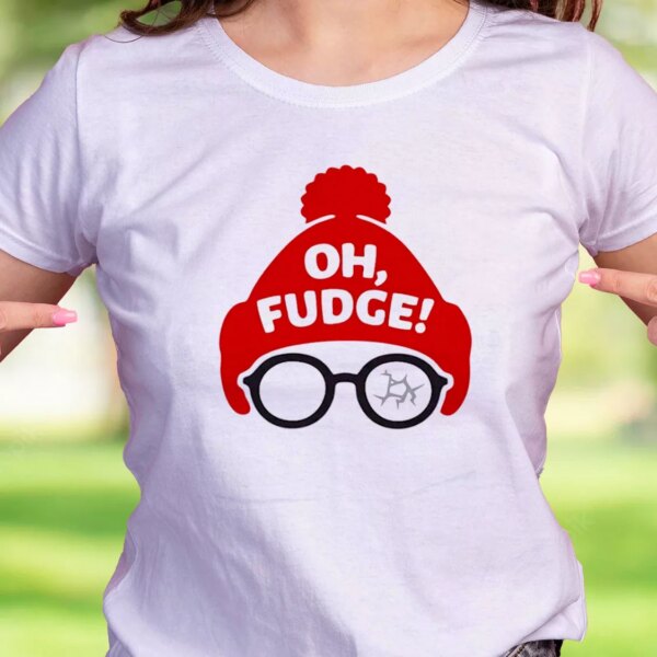 Oh Fudge Santa Funny Christmas T Shirt