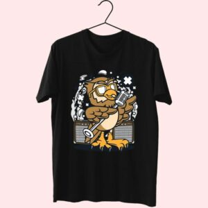 Owl Singer Funny Graphic T Shirt 3 Owl Singer Funny Graphic T Shirt 4