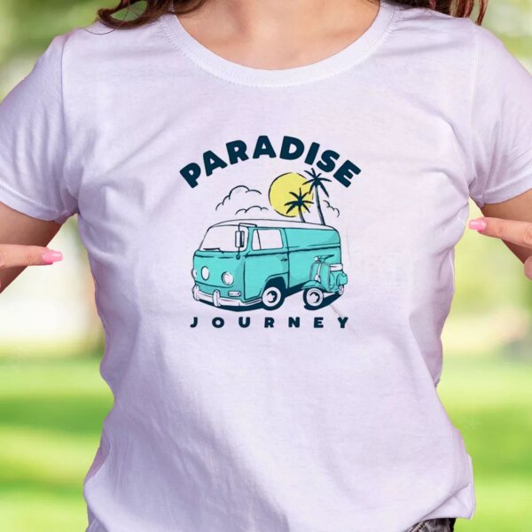 Paradise Journey Caravan Camping Thanksgiving Vintage T Shirt